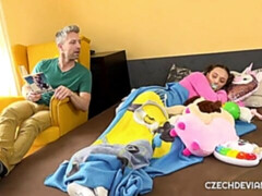 Impressive brown-haired chick Isabela De Laa gets fucked in the bed