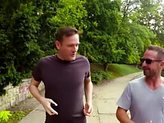 Большие сиськи, Блондинки, Глубокая глотка, Сперма на лице, Каблуки, Бритые, Втроем, Сиськи