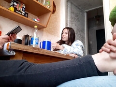 Leie, Grosser arsch, Grosse titten, Fingern, Lesbisch, Lecken, Realität, Russisch