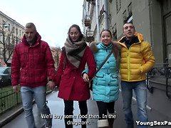 Pijpbeurt, Kwartet, Groep, Hardcore, Hd, Orgie, Feest, Tiener