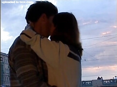 Cute French Teen Anal Fucked in Public