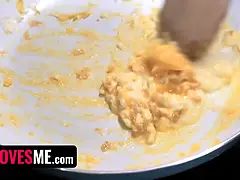 Amerikaans, Pijpbeurt, Broeder, Vies praten, Handbeurt, Hd, Keuken, Tieten likken