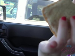 Mamada, Pajear, Al aire libre, Pov, Público, Fumando, Adolescente, Tetas