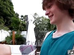 Enthousiasteling, Grote mammen, Pijpbeurt, Bruinharig, Rondborstig, Sperma shot, Sperma in gezicht, Latijnse vrouw