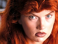 Grote lul, Pijpbeurt, Groep, Handbeurt, Likken, Masturbatie, Roodharige vrouw, Oud