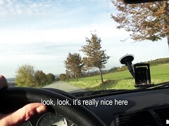 茶髪の, 車, チェコ, ヨーロピアン, アウトドア, 現実, 一人, オッパイの