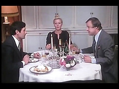 美人, 巨乳な, チン, グループ, 乳首, オーガズム, 三人, ヴィンテージ