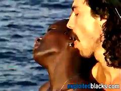 Negro, Mamada, Ébano, Europeo, Pajear, Sexo duro, Interracial