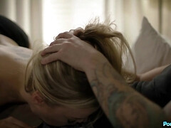 Gros cul, Blonde, Sucer une bite, Couple, En levrette, Hard, Rasée, Nénés
