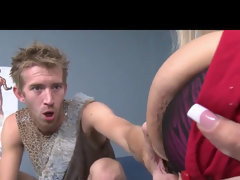 Holly Brooks uses her mounds to calm her patient down