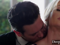 Blond, Rondborstig, Sperma shot, Hondjeshouding, Dominatie, Hardcore, Pornster, Ruw