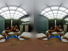 美女, 茶髪の, ディルド, 女 人男 人, ハンガリー人, なめる, オマンコ, 三人