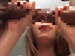 イく瞬間, ディルド, 顔射, 日本人, 三人, オッパイの, おもちゃ