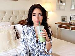 Leie, Tussi, Schönheit, Britisch, Braunhaarige, Lesbisch, Realität, Solo