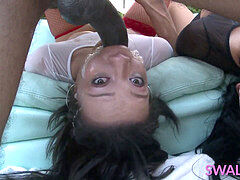 デカチン, 黒人, フェラチオ, イく瞬間, デカチンの, ラティーナ, 怪物, 三人