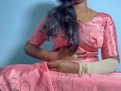 Tamil Girl Nude Dirty Talk - Chithi Role Play with Big Tits & Fingering