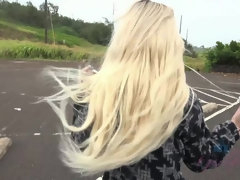 Leie, Blondine, Freundin, Küche, Zierlich, Muschi, Rasiert, Titten