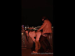 Amateur, Grosse bite, Gros seins, Noire, Sucer une bite, Noir ébène, Hard, Public