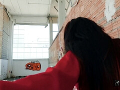 美女, フェラチオ, 茶髪の, ラティーナ, お金, アウトドア, オマンコ