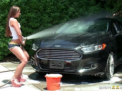 Coche, Tacones, Húngaro, Jeans, Al aire libre, Sexo soft, Calientapollas, Mojado