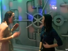 黒人, ブロンド, クラブ, カワイイ, ダンス, 異人種間, オージー, 濡れ