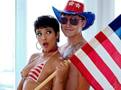 素人, デカチン, フェラチオ, 毛深い, ハードコア, 自然山雀, ショートヘア, 水着