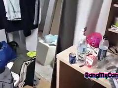 素人, アジア人, 美女, デカパイ, 茶髪の, 中出し, 韓国人, オナニー