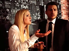 Grote kont, Blond, Bruinharig, Sperma in gezicht, Hd, Lesbisch, Swinger, Trio