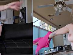 Grosse bite, Gros seins, Blonde, Sucer une bite, Branlette thaïlandaise, Hard, Pov, Nénés