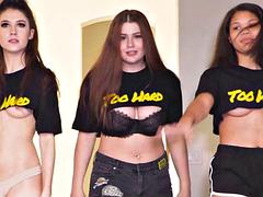 Grote mammen, Zwart, Sperma, Sperma shot, Dubbele penetratie, Zwart, Handbeurt, Tieten likken