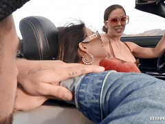 アジア人, 美女, デカパイ, フェラチオ, ポルノスター, オマンコ, 現実, 三人