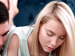 Guy gets to screw her ass after kissing her sexy feet