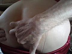 イギリス人, 女装男装, イく瞬間, 指いじり, ヒール, 陵辱, オナニー, 熟年