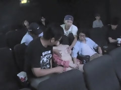 Grupo, Hd, Japonés, Público, Tetas