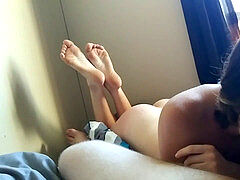 Amateur, Mamada, Semen en la boca, Pies, Adolescente