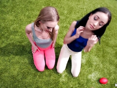 Negro, Rubia, Morena, Europeo, Perforación, Pov, Coño, Tetas