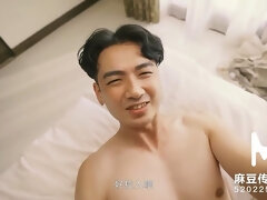 Young Asian Model seduces stud at the beach