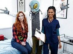 Aristocratic Sophia Locke and Cali Sweets's doctor scene