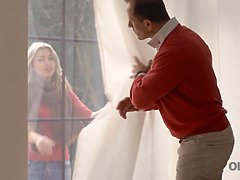 Blonde, Papa, En levrette, Hard, Hd, Russe, Rasée, Adolescente