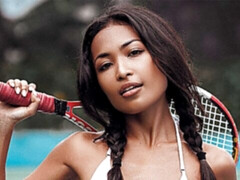 Arsch, Braunhaarige, Schwarz, Klaffend, Im freien, Solo, Sport, Jungendliche (18+)