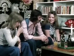 フェラチオ, チン, デカチンの, オマンコ, レトロ, 三人, ヴィンテージ, ヴァージン