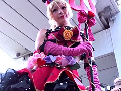 Amateur, Asiatique, Sucer une bite, Japonaise, Public, Solo