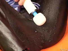 Rubia, Vestidas, Corridas, Fetiche, Peludo, Coño, Trio, Vibrador