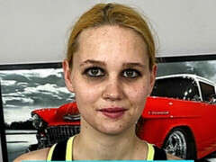 Grosser arsch, Grosser schwanz, Grosse titten, Blondine, Blasen, Hundestellung, Kurzes haar, Dürr