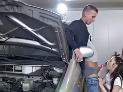 Rebecca Volpeti and Simony Diamond sharing a big dick