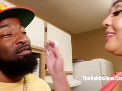 Mollig, Stel, Zwart, Vingeren, Ondergoed, Natuurlijke tieten, Kut duiken, Tieten likken