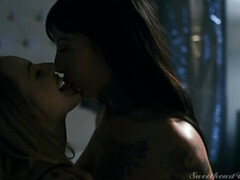 カップル, 女, キス, オナニー, 自然山雀, タトゥー, ヒモパン, オッパイの