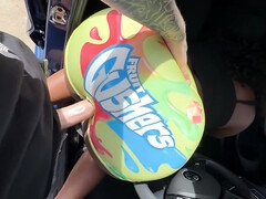 Cul, Gros cul, Sucer une bite, Voiture, En levrette, Interracial, Public, Serré