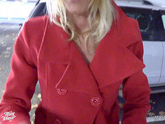 素人, フェラチオ, イく瞬間, ドイツ人, 裸, 公共