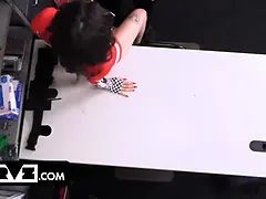 In den arsch, Gruppensex, Büro, Orgie, Party, Öffentlich, Rau, Spielzeuge